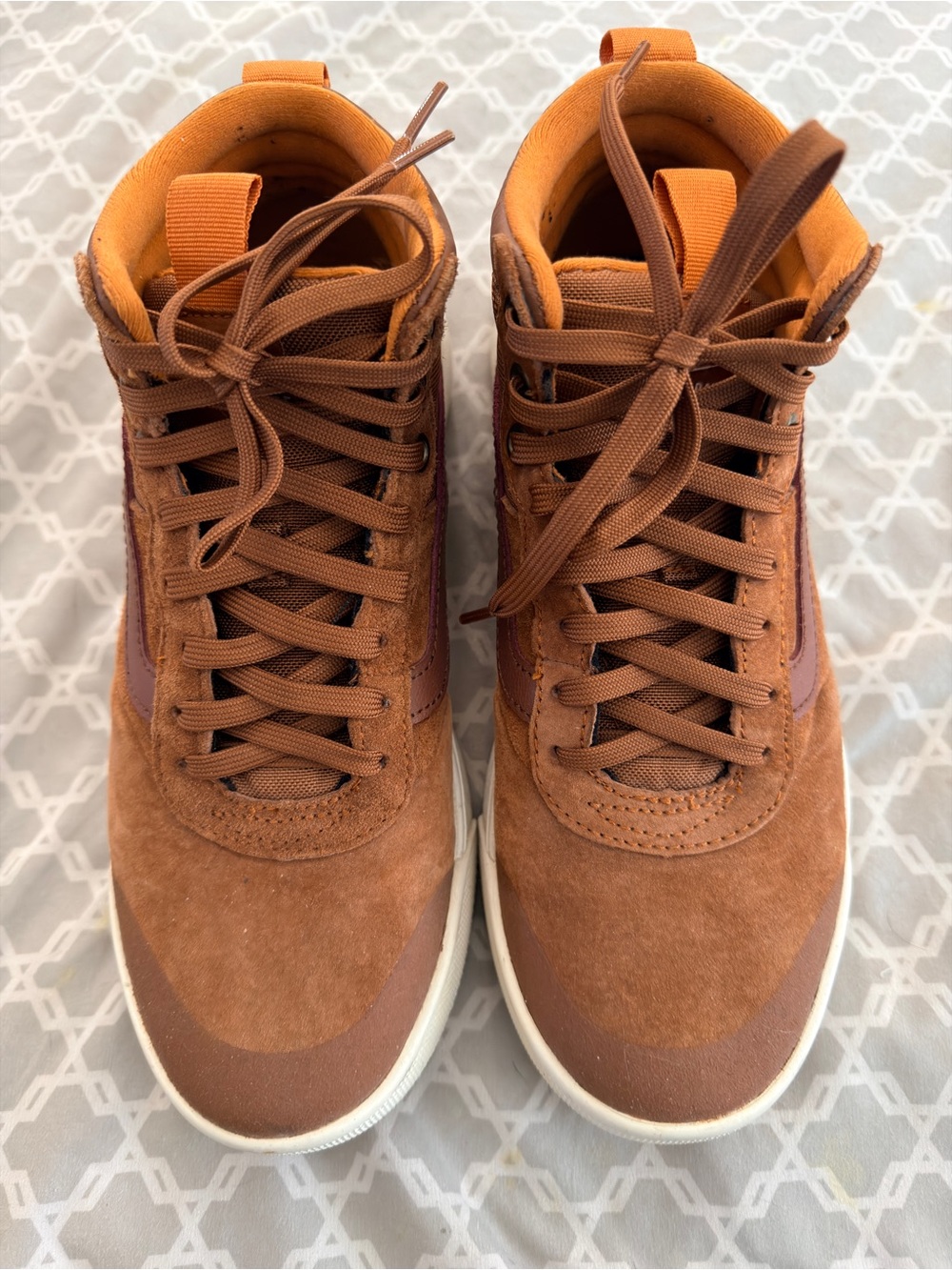 Vans Women’s High-Top Sneakers in Caramel Brown - Picture 2 of 5
